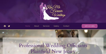 Kiss me forever weddings website Link