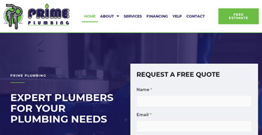 prime plumbing website Link